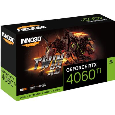 Фото - Відеокарта INNO3D Karta graficzna  GeForce RTX 4060 Ti Twin X2 16GB DLSS 3 N406T2-16D6 