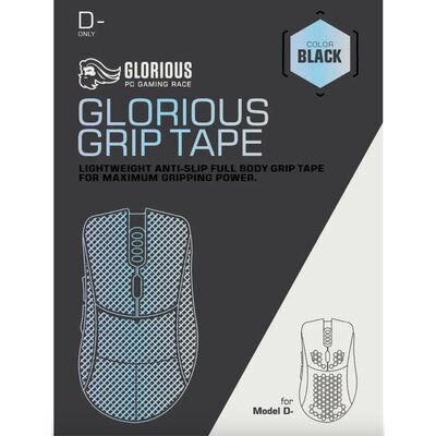 Zdjęcia - Pozostałe do laptopów Glorious Taśma  PC Grip Tape Model D- Czarny 