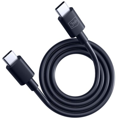 Фото - Кабель 3MK Kabel USB-C - USB-C  Hyper Cable 1.2 m Czarny 