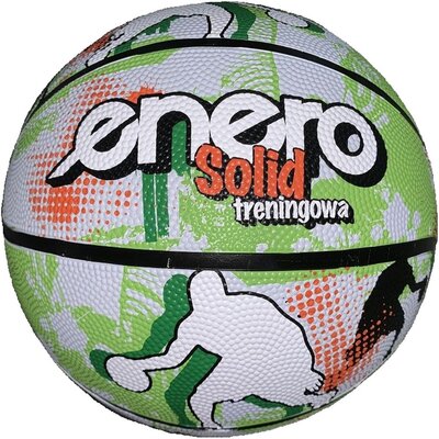 Фото - Баскетбольний м'яч ENERO Piłka koszykowa  Solid Zielono-biała  Solid  (Rozmiar 7)
