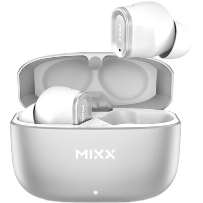Фото - Навушники Mixx Słuchawki dokanałowe  StreamBuds Custom 1 Biało-srebrny 