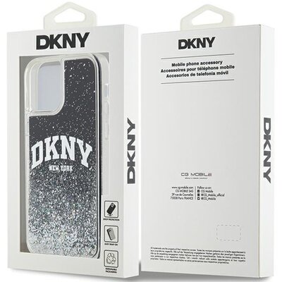 Фото - Чохол DKNY Etui  Liquid Glitter Big Logo do Apple iPhone 12/12 Pro Czarny 