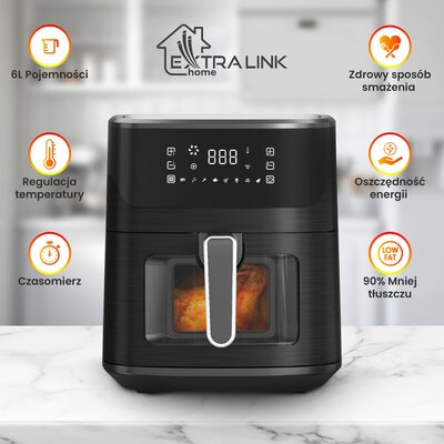 Zdjęcia - Frytkownica ExtraLink  beztłuszczowa  SJ-650 Air Fryer 