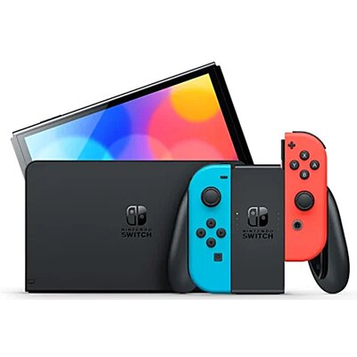 Konsola NINTENDO Switch Oled Czerwono-niebieska + Minecraft Gra NINTENDO SWITCH