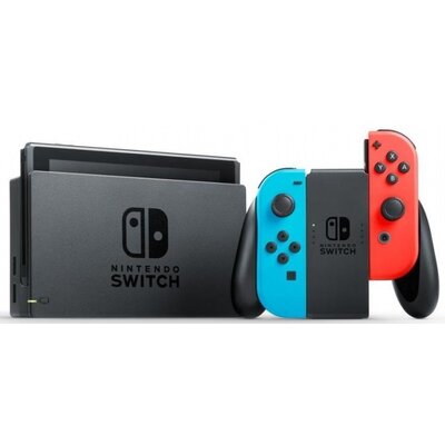 Konsola NINTENDO Switch HAC-001(-01) + Kontroler Switch Czerwono-niebieski + The Legend of Zelda: Tears of the Kingdom Gra NINTENDO SWITCH