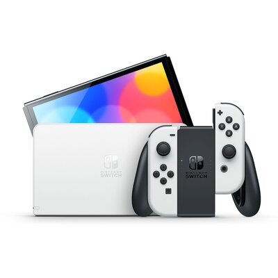 Konsola NINTENDO Switch Oled Biała + Mario Odyssey Gra NINTENDO SWITCH