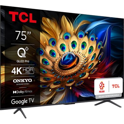 Фото - Телевізор TCL Telewizor  75C69B 75" QLED 4K Google TV Dolby Vision Dolby Atmos HDMI 2.1 