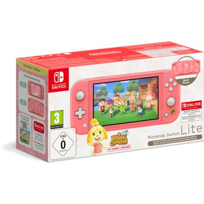 Konsola NINTENDO Switch Lite Różowa + Animal Crossing: New Horizons Gra NINTENDO SWITCH + NS Online 12 miesięcy