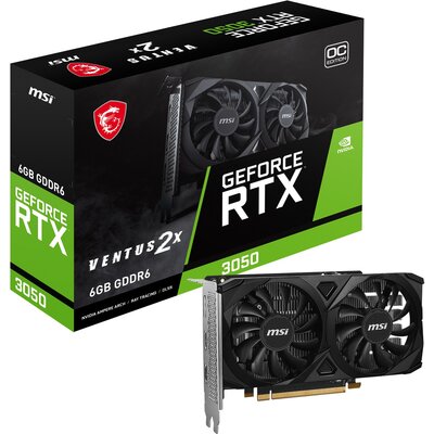 Karta graficzna MSI GeForce RTX 3050 Ventus 2X E OC 6GB