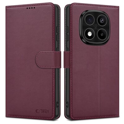 Etui TECH-PROTECT Wallet do Xiaomi Redmi Note 14 Pro 5G/Pro+ 5G/Poco X7 5G Bordowy