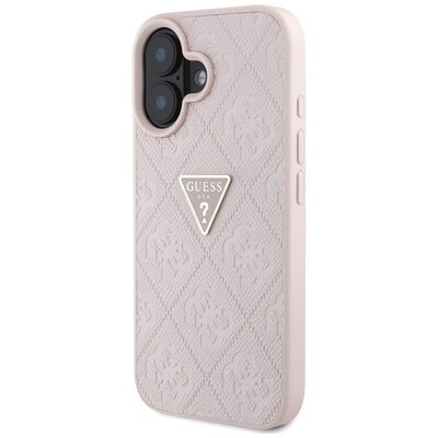 Фото - Чохол GUESS Etui  Hot Stamp 4G Pattern Triangle Metal Logo do Apple iPhone 16 Różowy 