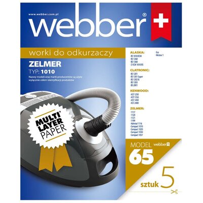 Zdjęcia - Worek na kurz Webber Worek do odkurzacza  65  65  (5 sztuk)