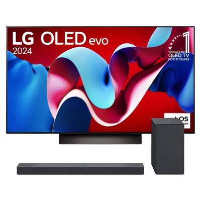 Telewizor LG 55C45LA 55" OLED 4K 144Hz WebOS Dolby Atmos Dolby Vision HDMI 2.1 + Soundbar LG SC9S