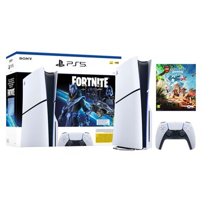 Konsola SONY PlayStation 5 Slim Fortnite Cobalt - Zestaw Startowy + LEGO Horizon Adventures Gra PS5